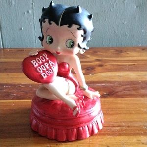 Rare 1997 Betty Boop Music box figurine trinket statue